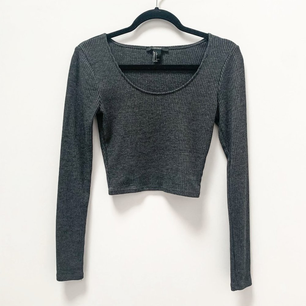 Forever 21 Long Sleeve Crop Top